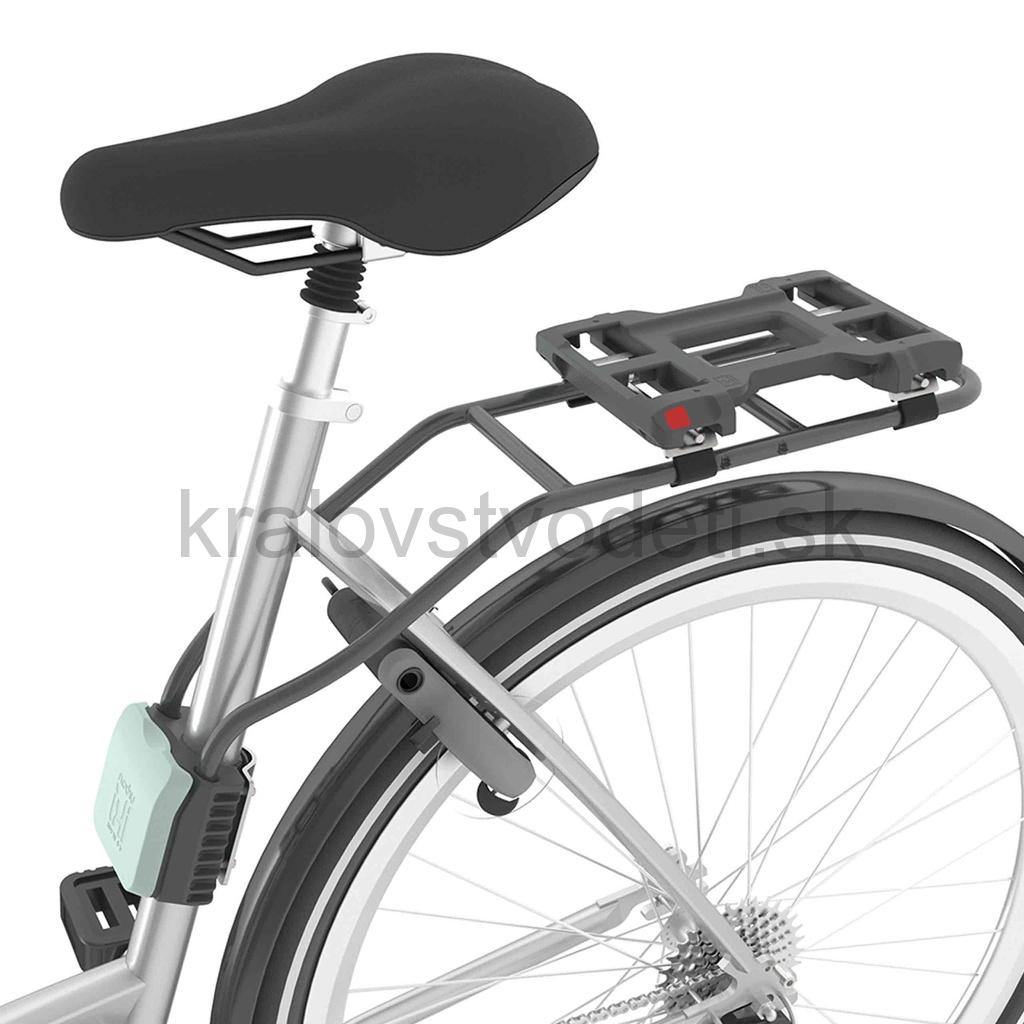 Zadná sedačka na bicykel s adaptérom a nosičom na rám SET, nosnosť 22kg RUŽOVÁ s bielou