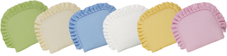 Vankúšik s volánom - bavlna - ružový