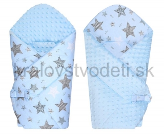 Obojstranná zavinovačka Minky - modrá