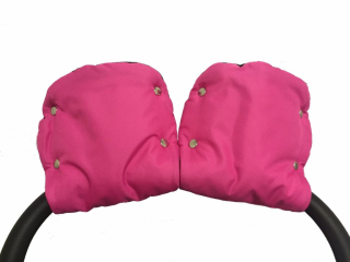 Rukavice na kočík Baby sky POLAR - ružové