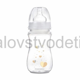 Canpol babies Antikoliková fľaša so širokým hrdlom EasyStart 240 ml PP NEWBORN BABY béžová