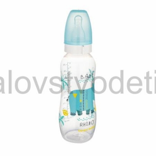 Canpol babies Fľaša s úzkym hrdlom 330 ml Africa - modrá