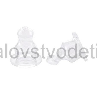 Canpol babies Silikónový ortodontický cumlík Mini pre fľašu s úzkym hrdlom 2 ks